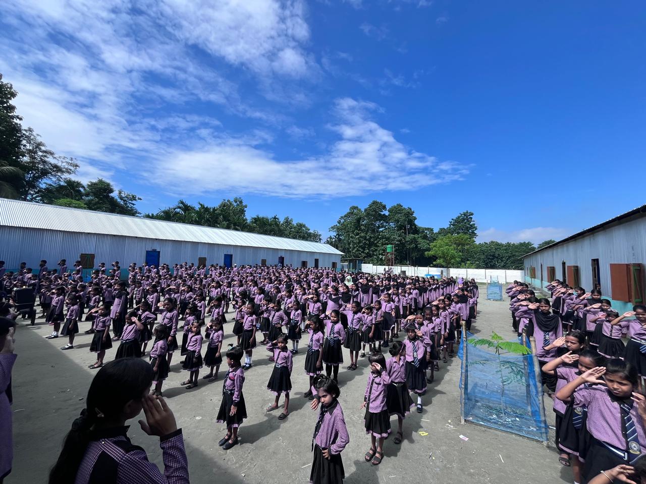 During Morning Assembly